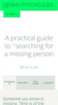 Mobile Screenshot of missingpersonsguide.com